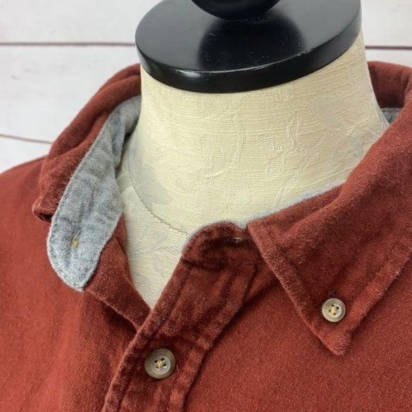 Eddie Bauer Burnt Red XL Men’s Button Down‎ - Picture 6 of 8